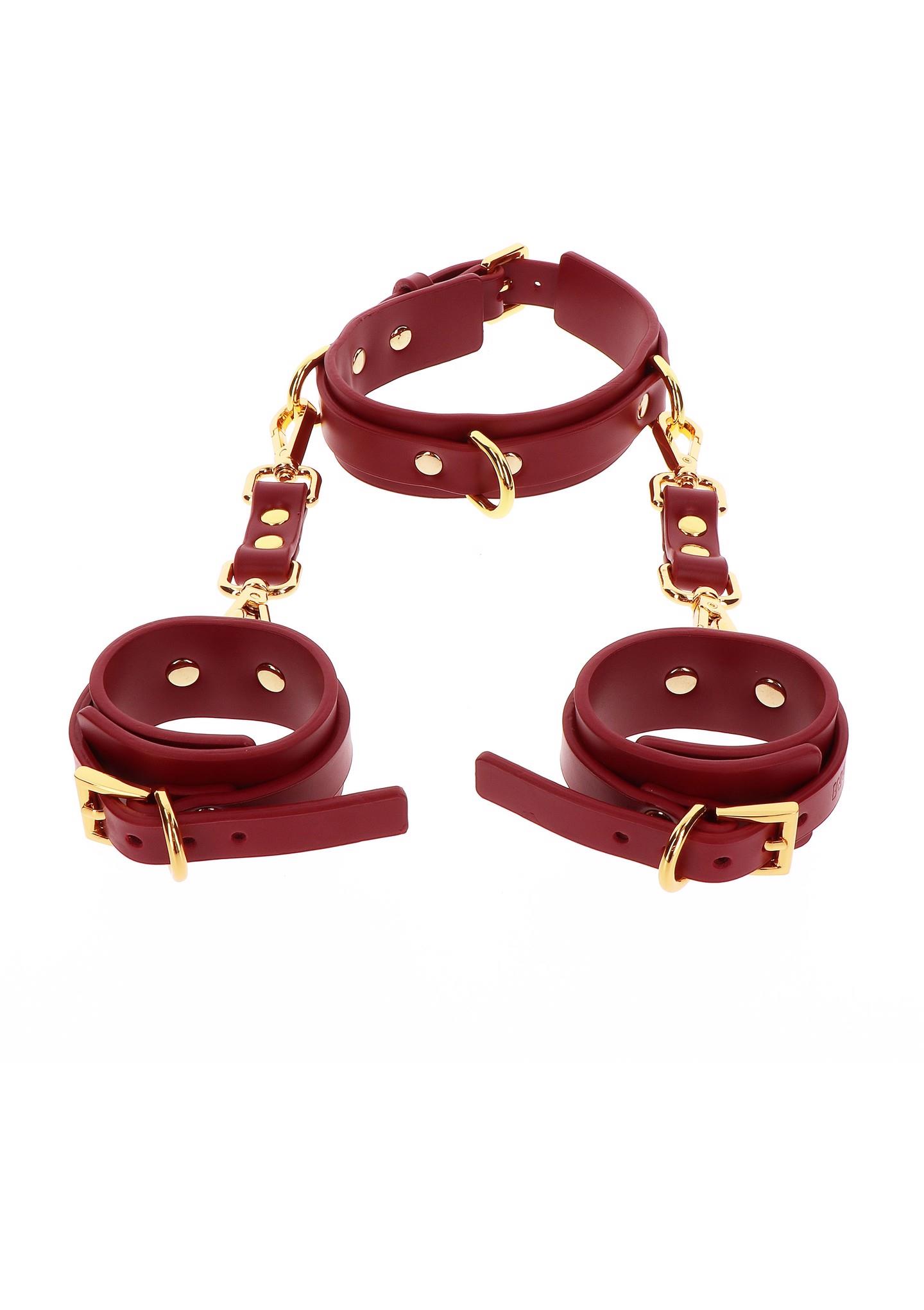 d-ring collar and wrist cuffs