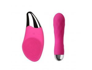 Wibrator z dwoma silnikami Leten Pro Delight różowy USB 12,5 cm