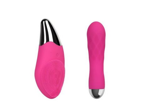 Wibrator z dwoma silnikami Leten Pro Delight różowy USB 12,5 cm - 2
