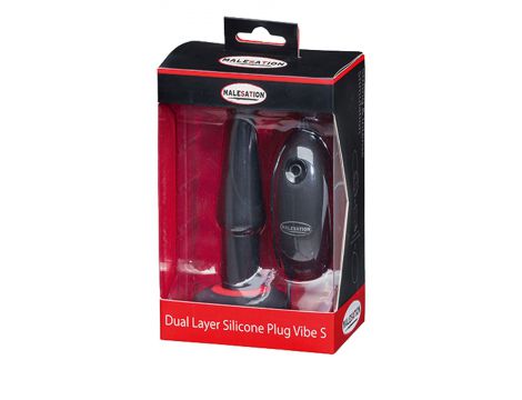 Wibrujący korek analny Malesation Dual Layer Silicone z pilotem - 3