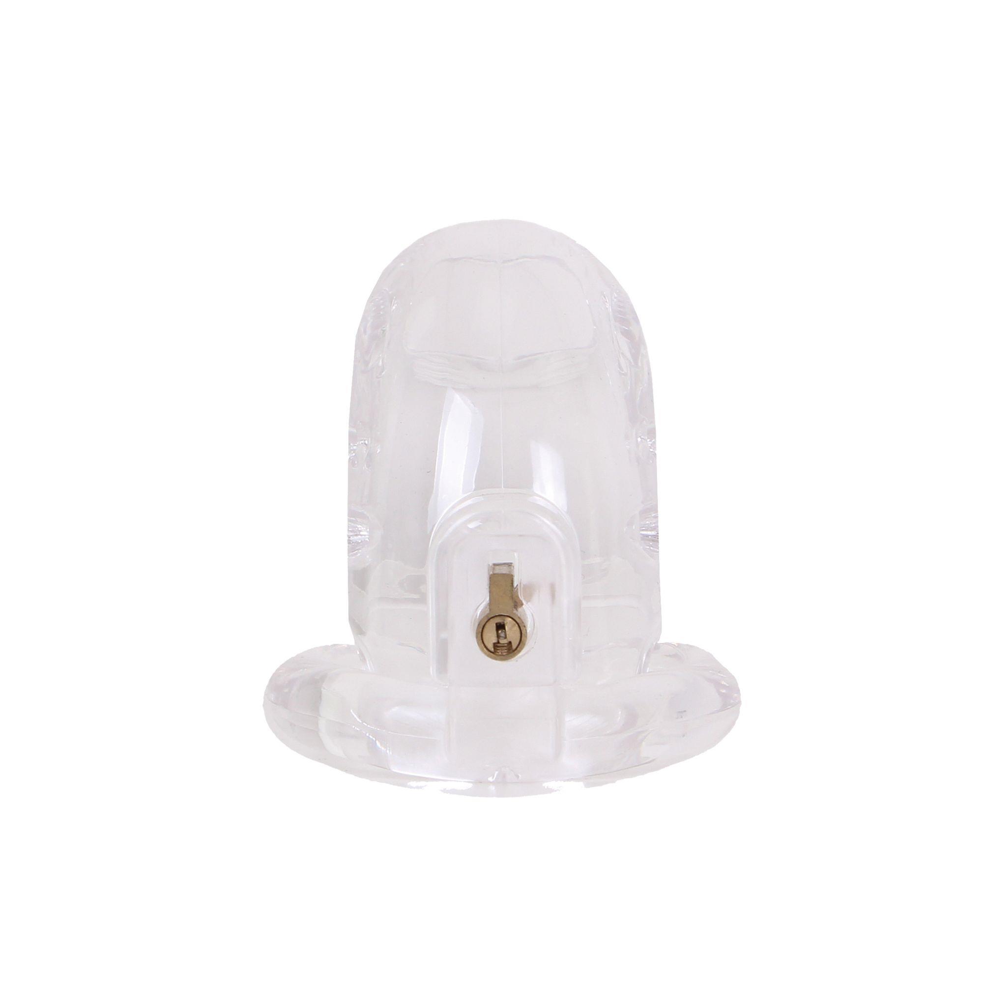 malesation chastity cage clear
