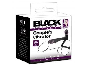 Pierścień wibrujący Black Velvets silikonowy USB 14 cm