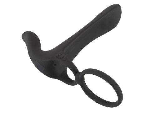 Pierścień wibrujący Black Velvets silikonowy USB 14 cm - 6