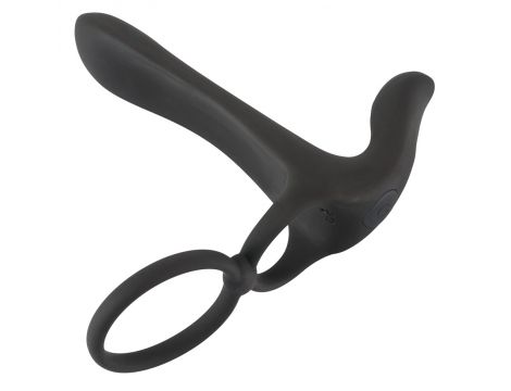 Pierścień wibrujący Black Velvets silikonowy USB 14 cm - 8