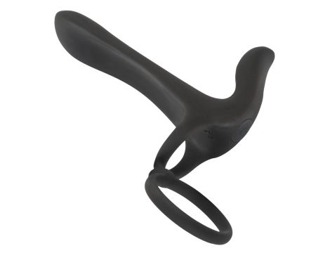 Pierścień wibrujący Black Velvets silikonowy USB 14 cm - 10