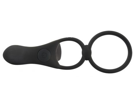 Pierścień wibrujący Black Velvets silikonowy USB 14 cm - 12