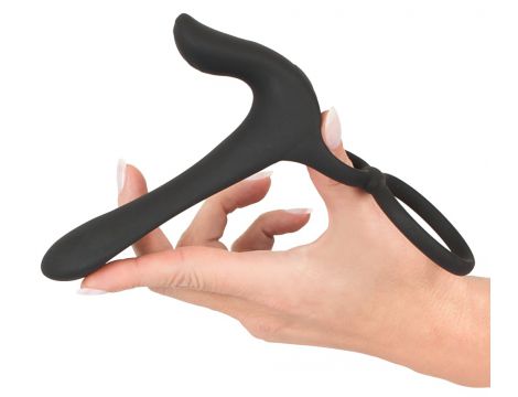 Pierścień wibrujący Black Velvets silikonowy USB 14 cm - 14