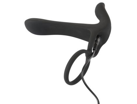 Pierścień wibrujący Black Velvets silikonowy USB 14 cm - 19