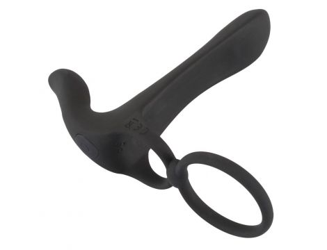 Pierścień wibrujący Black Velvets silikonowy USB 14 cm - 3