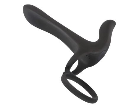 Pierścień wibrujący Black Velvets silikonowy USB 14 cm - 9