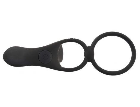 Pierścień wibrujący Black Velvets silikonowy USB 14 cm - 11