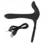 Pierścień wibrujący Black Velvets silikonowy USB 14 cm - 5