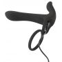 Pierścień wibrujący Black Velvets silikonowy USB 14 cm - 20