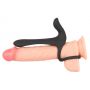Pierścień wibrujący Black Velvets silikonowy USB 14 cm - 18