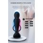 Masażer prostaty silikonowy z pilotem i grzaniem 12,5 cm czarny - 17