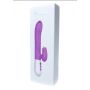 Różowy silikonowy wibrator USB 7 funkcji z pchnięciem i ogrzewaniem - 22