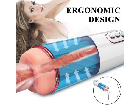 Masturbator wibrujący z ssaniem B Series Fox USB - 3