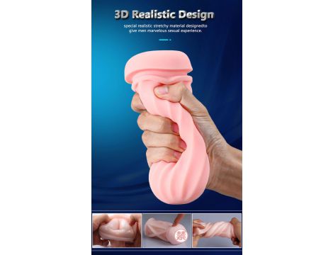 Masturbator wibrujący z ssaniem B Series Fox USB - 7