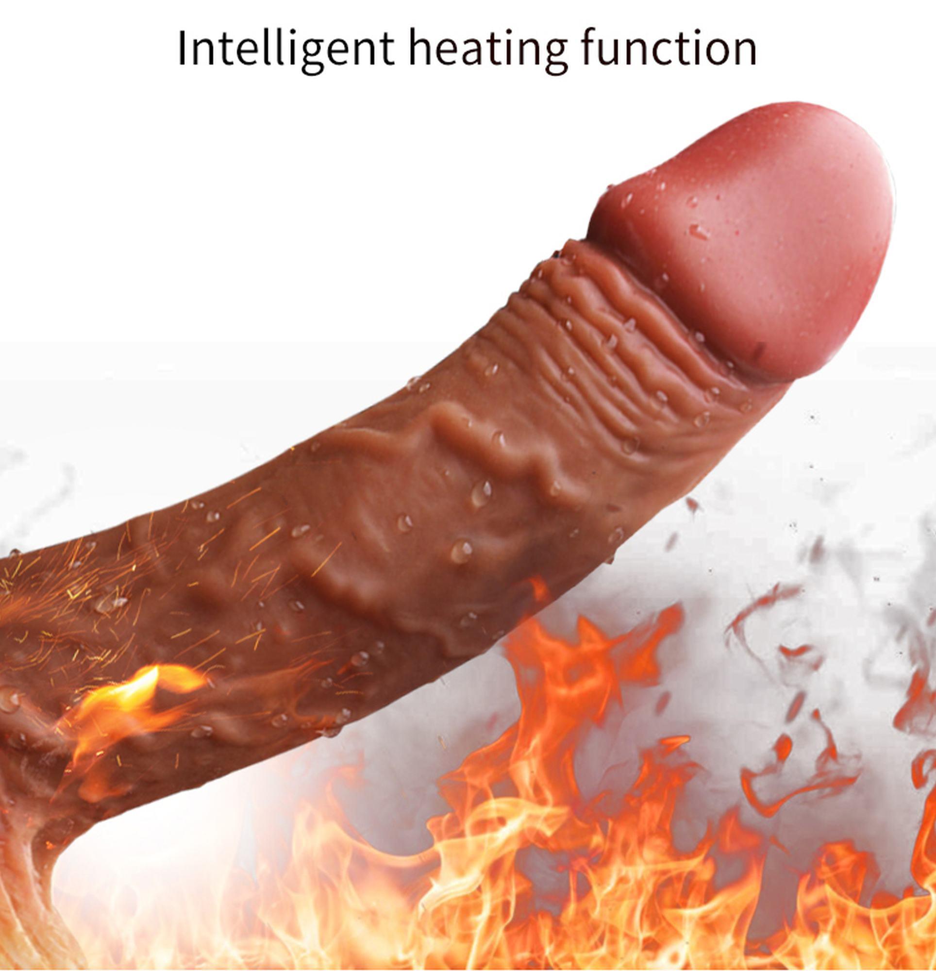 wibrator podgrzewanie rotacja posuw 21cm 10 trybów