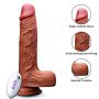 Realistyczny wibrator Fox rotacyjny teleskopowy z ogrzewaniem 21cm USB - 8