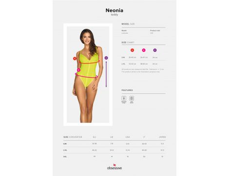 Body neonowe Neonia Obsessive żółty L/XL - 7