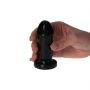 Korek analny Mio Toyz4lovers czarny 8 cm z przyssawką - 2