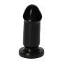 Korek analny Mio Toyz4lovers czarny 8 cm z przyssawką - 3