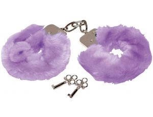 Kajdanki z miękkim futerkiem fioletowe Love Cuffs