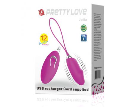 Bezprzewodowe wibrujące jajko Pretty Love Julia 12 trybów - 9