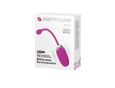 Bezprzewodowe wibrujące jajko Pretty Love Brook 12 funkcji silikonowe - 9