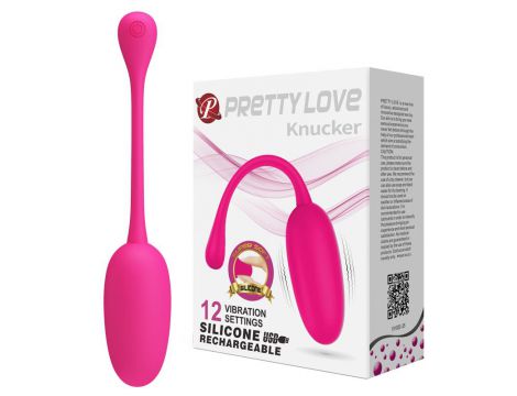 Wibrujące jajko silikonowe Pretty Love Knucker 12 funkcji
