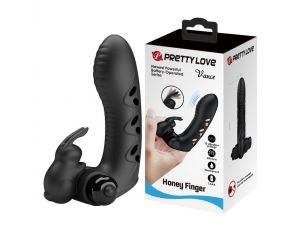 Silikonowa nakładka na palec króliczek Pretty Love Honey Finger 10 wibracji
