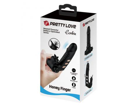 Nakładka wibracyjna na palce Pretty Love Honey Finger 10 funkcji - 10