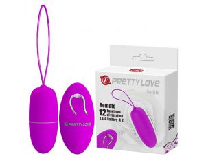 Jajko wibrujące bezprzewodowe Pretty Love Selkie 12 trybów zdalne