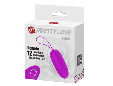 Jajko wibrujące bezprzewodowe Pretty Love Selkie 12 trybów zdalne - 9