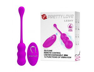 Bezprzewodowe wibrujące jajko Pretty Love Leshy silikonowe z pilotem