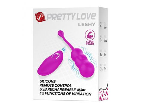 Bezprzewodowe wibrujące jajko Pretty Love Leshy silikonowe z pilotem - 9