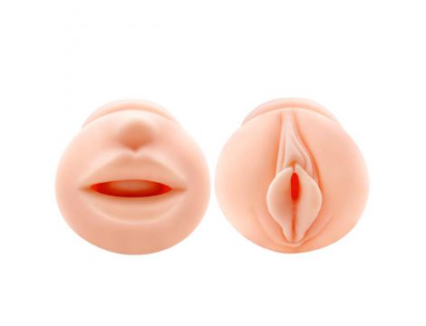 Podwójny masturbator Crazy Bull Nancy prążkowany realistyczny - 5