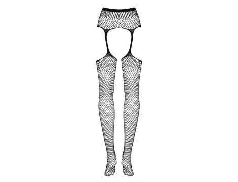 Pończochy z pasem Obsessive S815 kabaretkowe czarne S/M/L - 6
