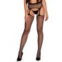 Pończochy z pasem Obsessive S815 kabaretkowe czarne S/M/L - 2