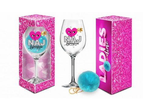 Kieliszek do wina Ladies Time Signoria 700ml z pomponem