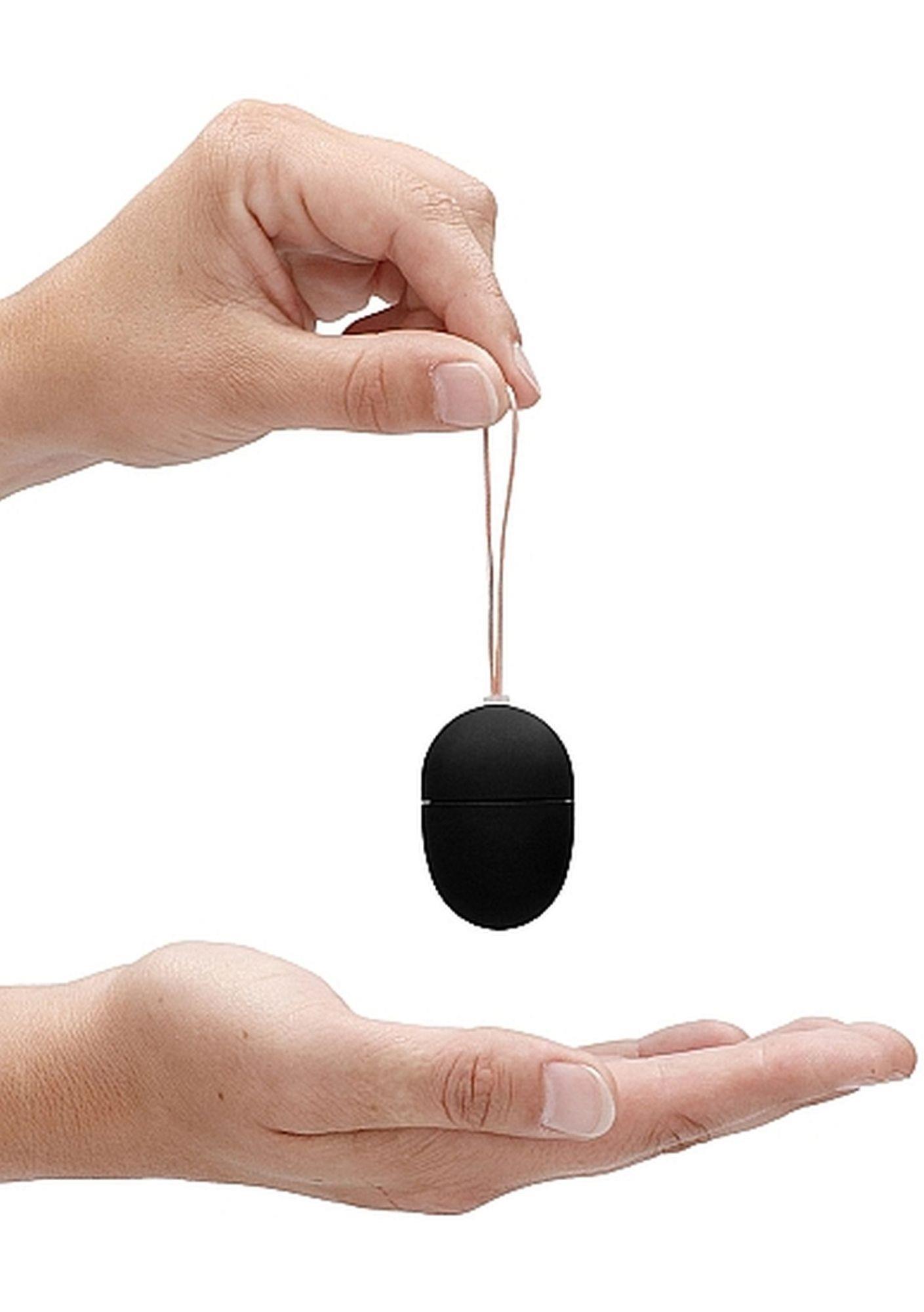 10 speed remote vibrating egg - small - black
