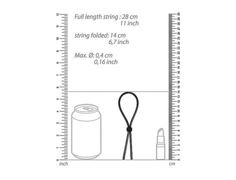 Pierścień erekcyjny silikonowy ShotsToys regulowany czarny - 4