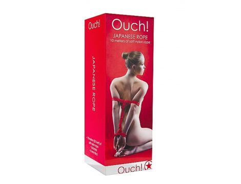 Lina nylonowa Ouch Japanese Rope czerwona 10 m