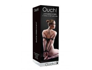 Lina bondage Ouch! nylonowa czarna 5 m