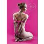 Japońska mini lina bondage Ouch różowa 1,5m nylonowa - 3
