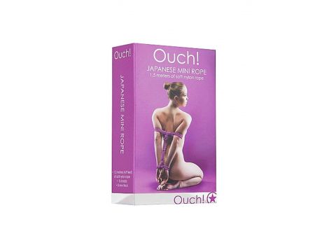 Japoński mini sznur nylonowy Ouch fioletowy 1,5m