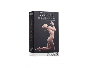 Mini lina Kinbaku Ouch! 1,5m czarna nylonowa 6mm