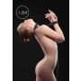 Mini lina Kinbaku Ouch! 1,5m czarna nylonowa 6mm - 3