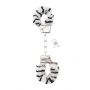 Kajdanki futrzane zebra ShotsToys - 2